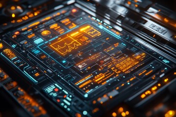 Obraz premium Futuristic Personal Finance Tool for Healthcare Industry