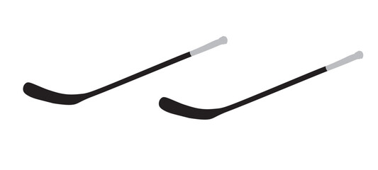 Hockey stick, Ice Hockey icon, label, badge, logo template. Hockey sticks. Vector Illustration.
