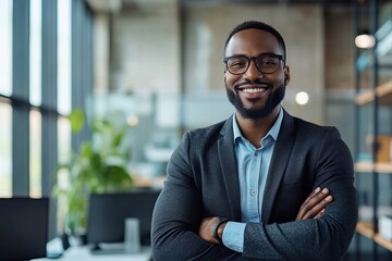 Fototapeta premium Man Using Online Virtual Video Training, Generative AI