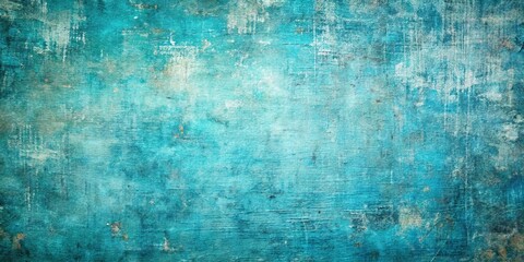 Obraz premium Abstract Turquoise Textured Background with Hints of White and Brown
