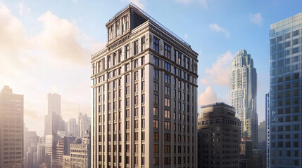 A classic skyscraper with historical significance and charmA classic skyscraper with historical significance and charm