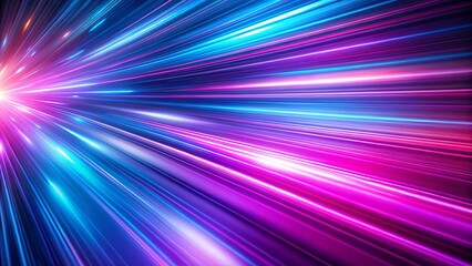 A mesmerizing abstract background of vibrant blue and magenta lines radiating outwards, creating a sense of speed and energy.