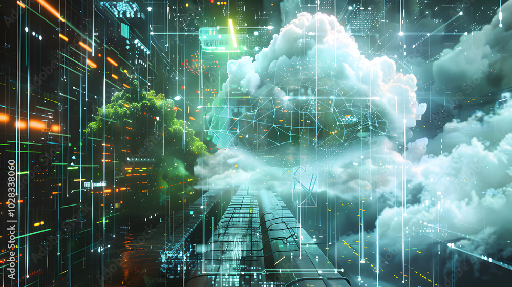 Poster devops in cloud environments: a depiction of devops practices applied in cloud environments, showing
