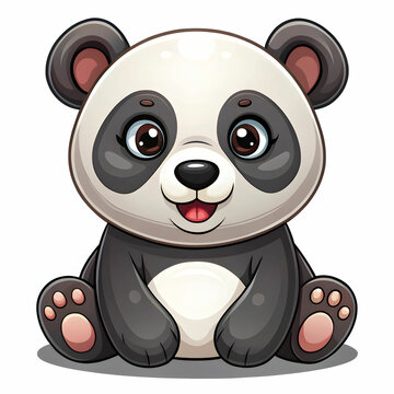 recommend clip art: cute panda vector illustration panda cartoon logo