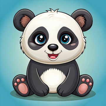 recommend clip art: cute panda vector illustration panda cartoon logo