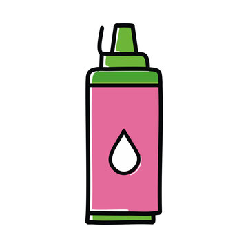 recommend clip art: Pink and green lighter icon vector illustration