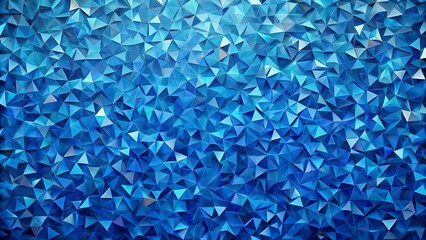 Abstract Geometric Pattern of Interlocking Blue Triangles with a Subtle Depth and Gradient of Color