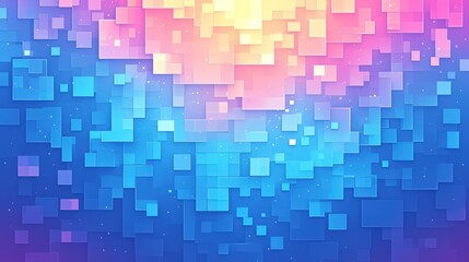 Abstract Geometric Pattern with 3D Cubes