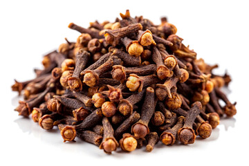 Fototapeta premium Organic herbal clove, on white background