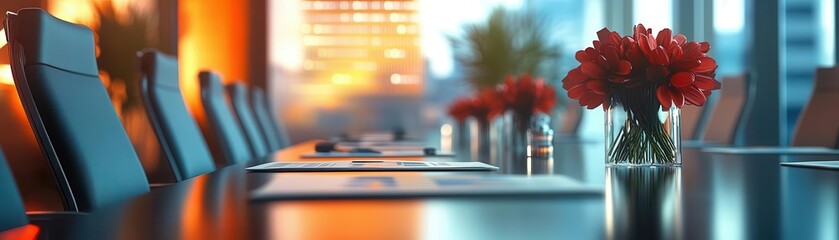 Executives reviewing acquisition proposals across a sleek boardroom table, bright office lighting, ultrarealistic detail of financial data and strategic focus