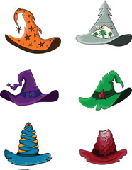 Set of Christmas hat