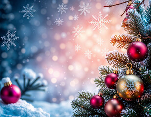 New year background decoration card