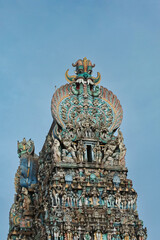 Meenakshi temple or Minakshi Sundareshwara Temple Madurai Tamil nadu India