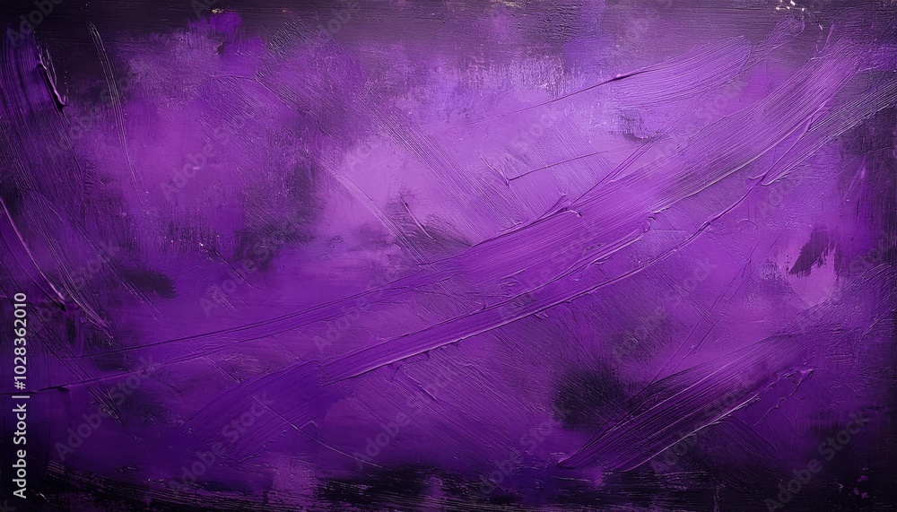 Poster deep violet grunge texture with abstract scratches and dark stains for bold design concepts or distr