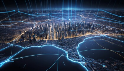 Futuristic Technology Background with Glowing Circuits and Data Streams
A high-tech digital background featuring glowing circuits, data streams, and abstract geometric shapes. Perfect for technology