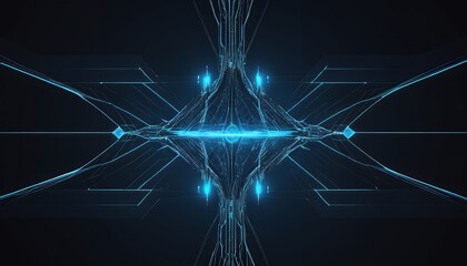 Futuristic Technology Background with Glowing Circuits and Data Streams
A high-tech digital background featuring glowing circuits, data streams, and abstract geometric shapes. Perfect for technology