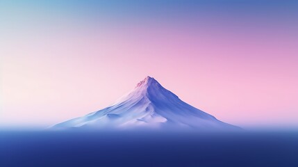 A stunning minimalist background of mountain against a gradient sky