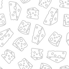 Cheese doodle pattern background. Seamless Pattern of a Cheese. Cheese pattern background. Seamless pattern of cheese doodle illustration background.