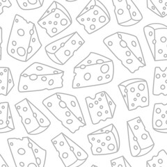 Cheese doodle pattern background. Seamless Pattern of a Cheese. Cheese pattern background. Seamless pattern of cheese doodle illustration background.