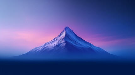 A stunning minimalist background of mountain against a gradient sky