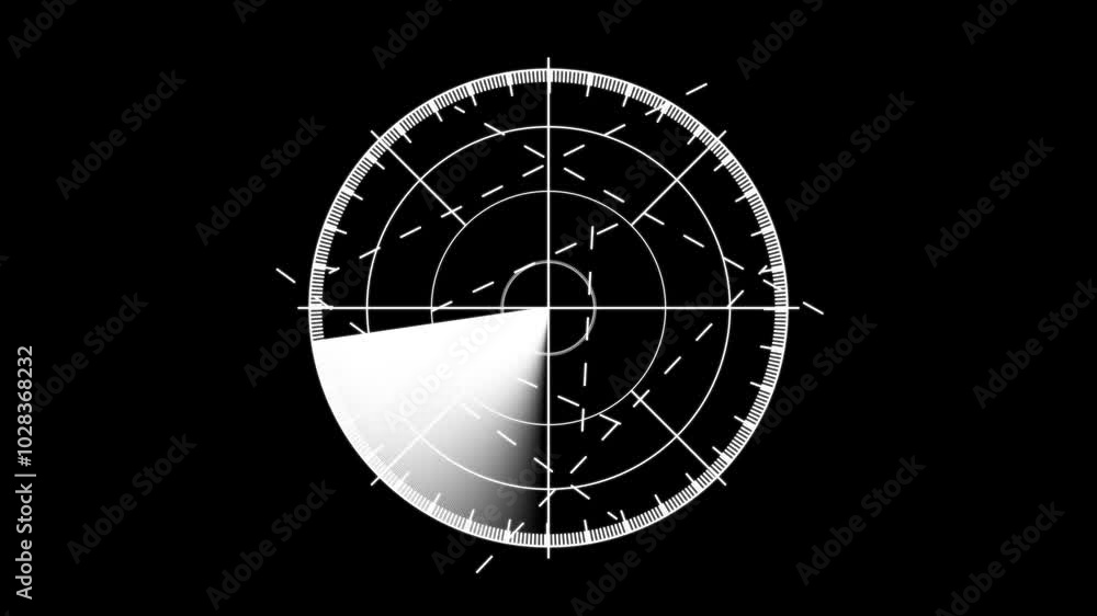 Poster target searching and scanning interface animation radar. an air traffic control tower equipped with 