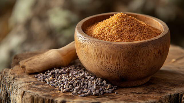 Cumin: With a warm, earthy aroma and slightly bitter flavor, cumin seeds are used whole or ground.