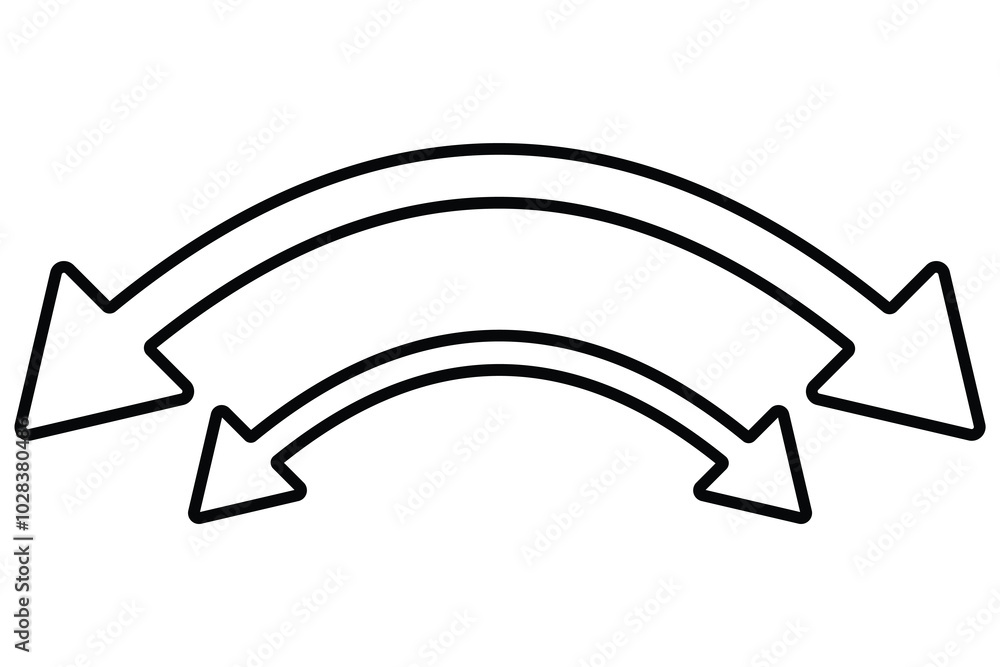 Poster double arrow icon set . 2 side arrow icon. left right arrows vector icon. two side arrows icon vecto