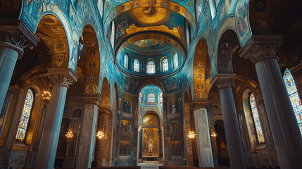 Fototapeta premium A cathedral with stunning mosaics