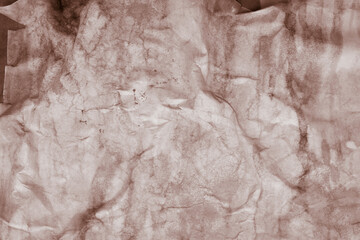 Creative abstract watercolor painting on crumpled wet paper. Background with blurred shapes for your creative work or design.