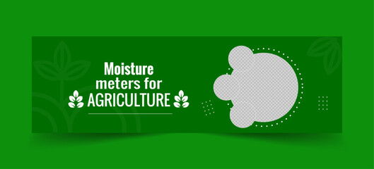 Nature web banner design template 