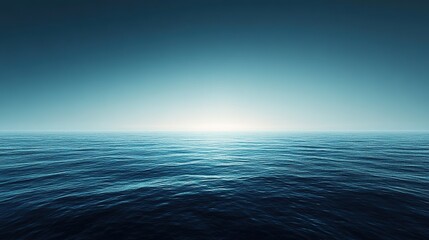 Fototapeta premium Tranquil Seascape with a Bright Horizon