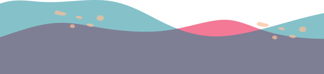 Transparent Blob Footer