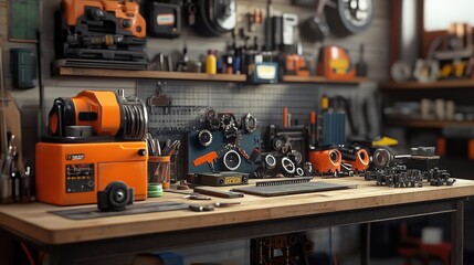 Tools and Equipment in a Welcoming Workshop Space