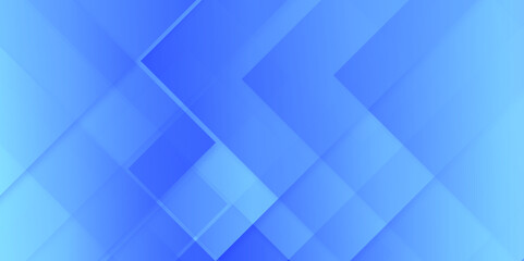 Diamond and line shapes in random geometric blue gradient lines. light blue background, Abstract full color of blue gradient geometric pattern, Abstract geometric Blue business banner background.