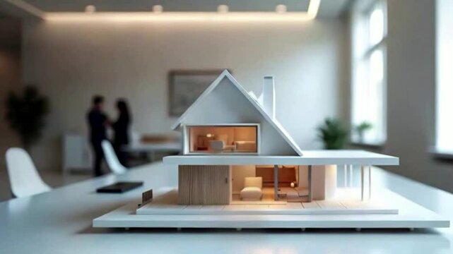 Concept 3D modeling, Real estate agency, House display, Office interior, Marketing materials