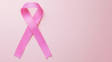 Pink ribbon for breast cancer awareness