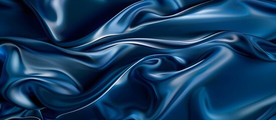 Obraz premium Abstract liquid metal forms framed in glossy black. Smooth, flowing shapes with reflections. Background of sleek, fluid motion