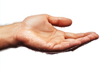 Fototapeta premium Dry Man Hand, Generative AI