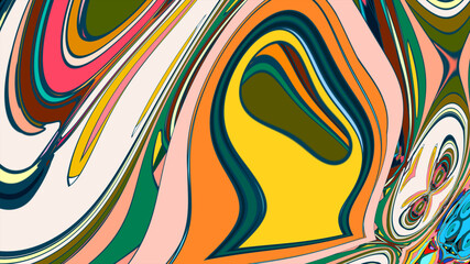 Colorful abstract psychedelic fluid background for music festival 