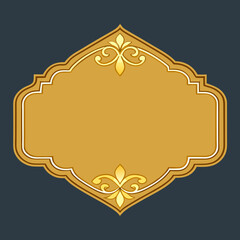 Luxury Gold Border Design for Invitations and Certificates