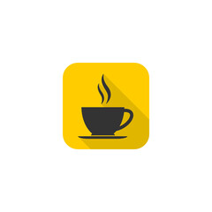 Hot Cup of Coffee icon isolated on transparent background