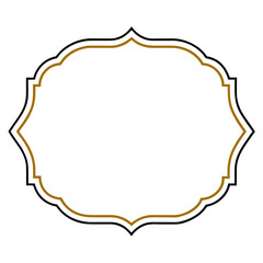 Luxury Gold Border Design for Invitations and Certificates