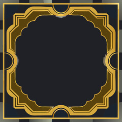 Luxury Gold Border Design for Invitations and Certificates