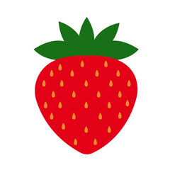 Strawberry illustration isolated on white background
