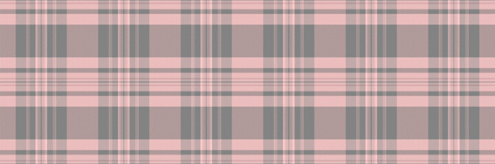 Copy space check plaid background, iconic tartan texture vector. Romance pattern textile seamless fabric in light and gray colors.