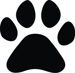 Dog paw print. Vector illustration. © Maheen