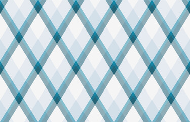 Argyle pattern of geometric rhombus. Harlequin check wallpaper design. Classic diamond shaped textile material for web background, print fabric clothing, sweater, wrapping paper, gift card, invitation