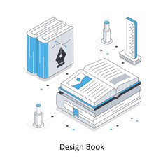 Design Folder Isometric stock illustration. EPS File stock illustration