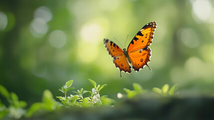 Obraz premium A butterfly dancing in the breeze