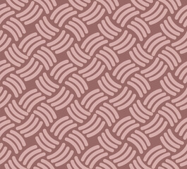 Japanese Curl Weave Vector Seamless Pattern